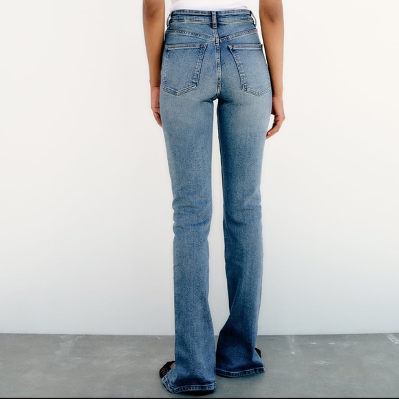 ZARA Split Hem Jeans - Picture 6 of 9